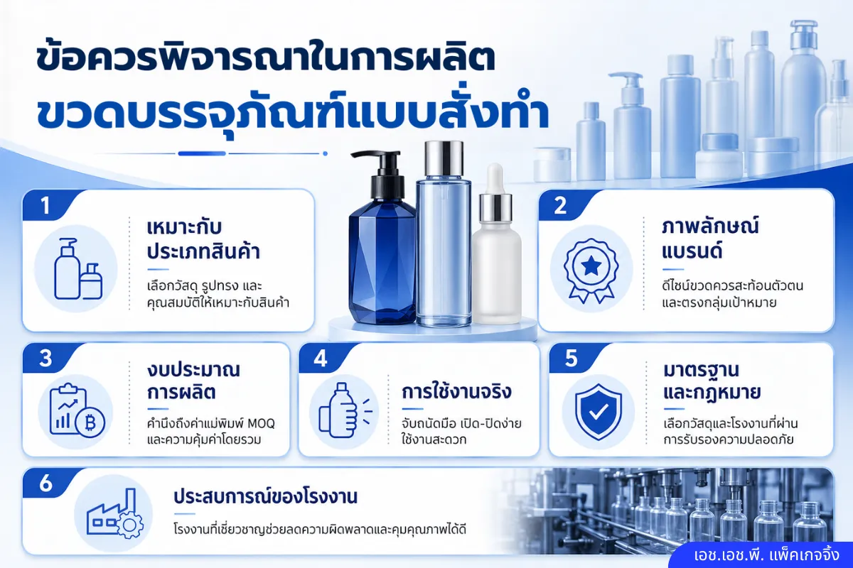 การผลิตขวดบรรจุภัณฑ์แบบสั่งทำพิเศษช่วยทำให้แบรนด์โดดเด่น และแตกต่างจากคู่แข่งอย่างไร?